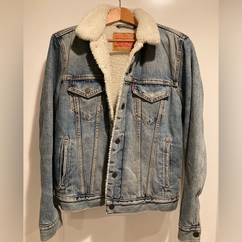 Vintage Levi's Blue Denim Sherpa Jacket